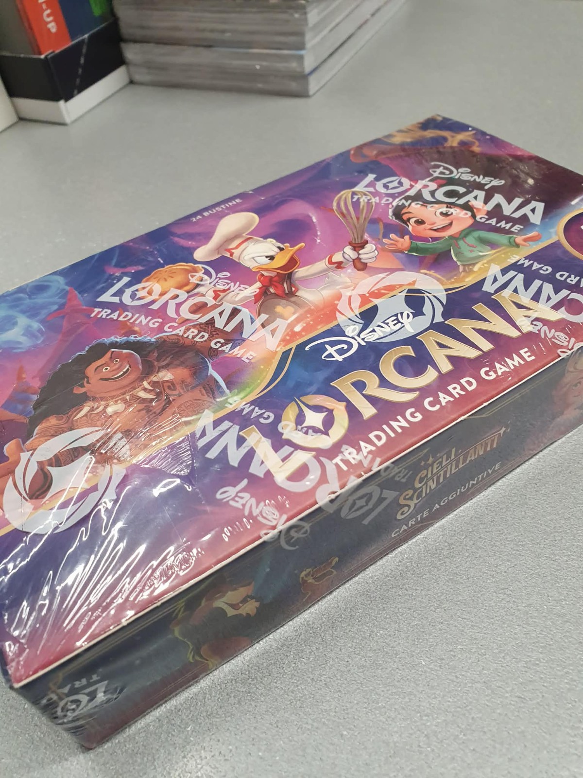 LORCANA SPARKLING SKIES SEALED BOX 24 boosters MISB ITALIAN RAVENSBURGER