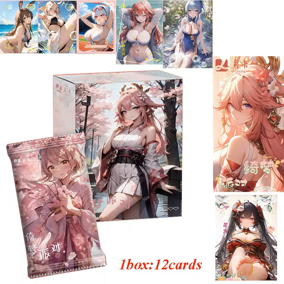Lingka Dream Party Goddess Spicy Waifu Trading Cards Booster Box Anime TCG