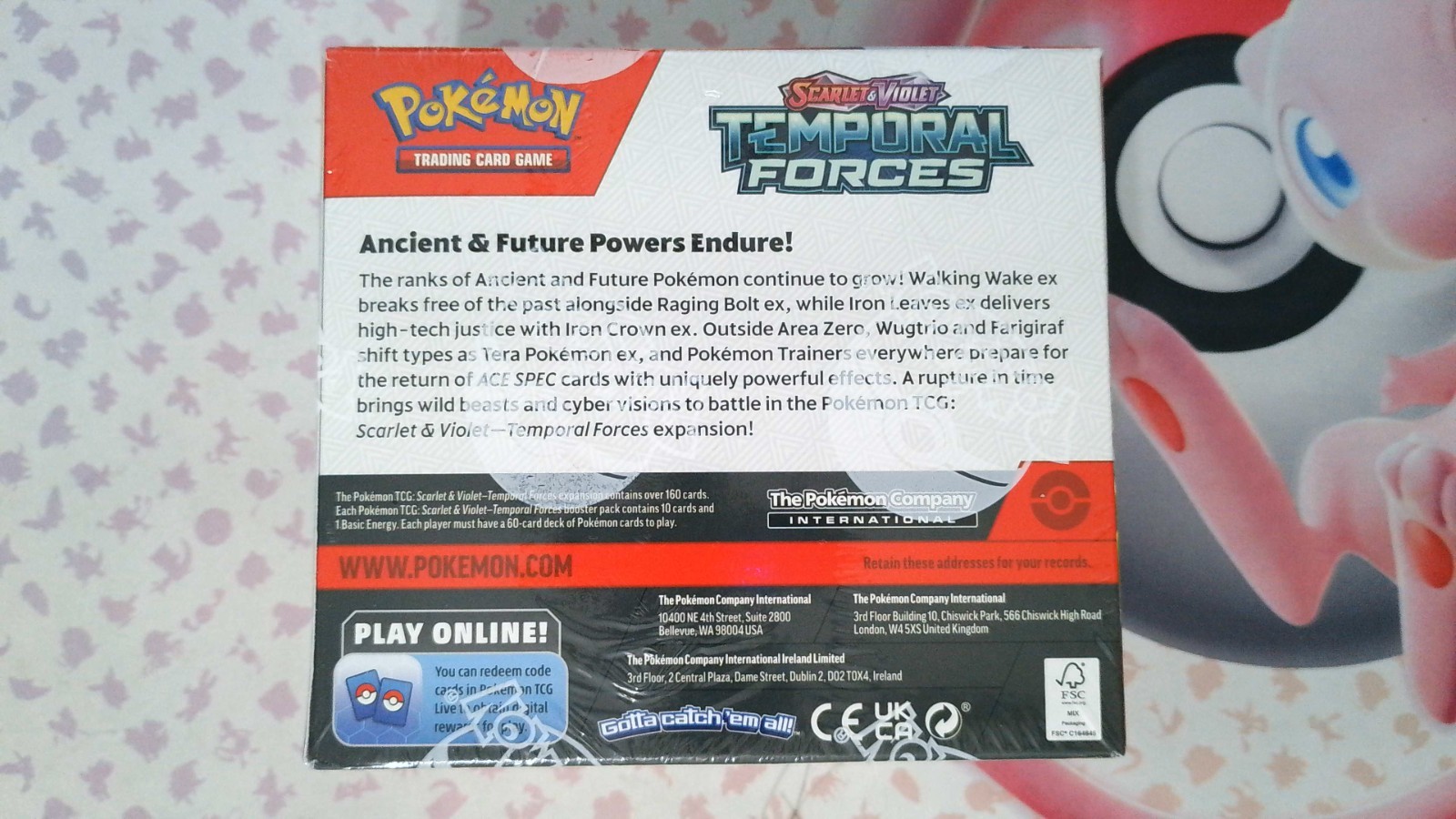 Pokemon TCG – SV05: Temporal Forces (TEF) – Sealed Booster Box – English