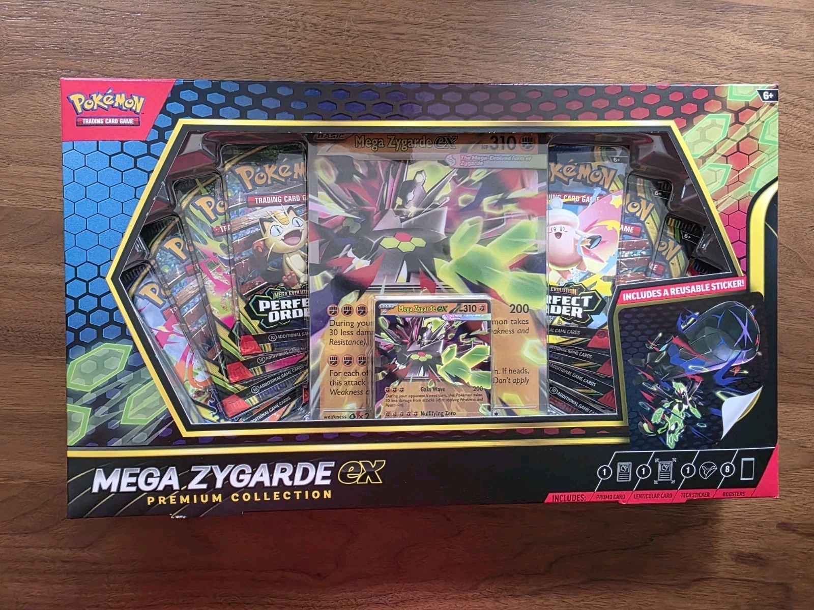Pokémon TCG Mega Zygarde EX Premium Collection Box Promo Jumbo Lenticular New