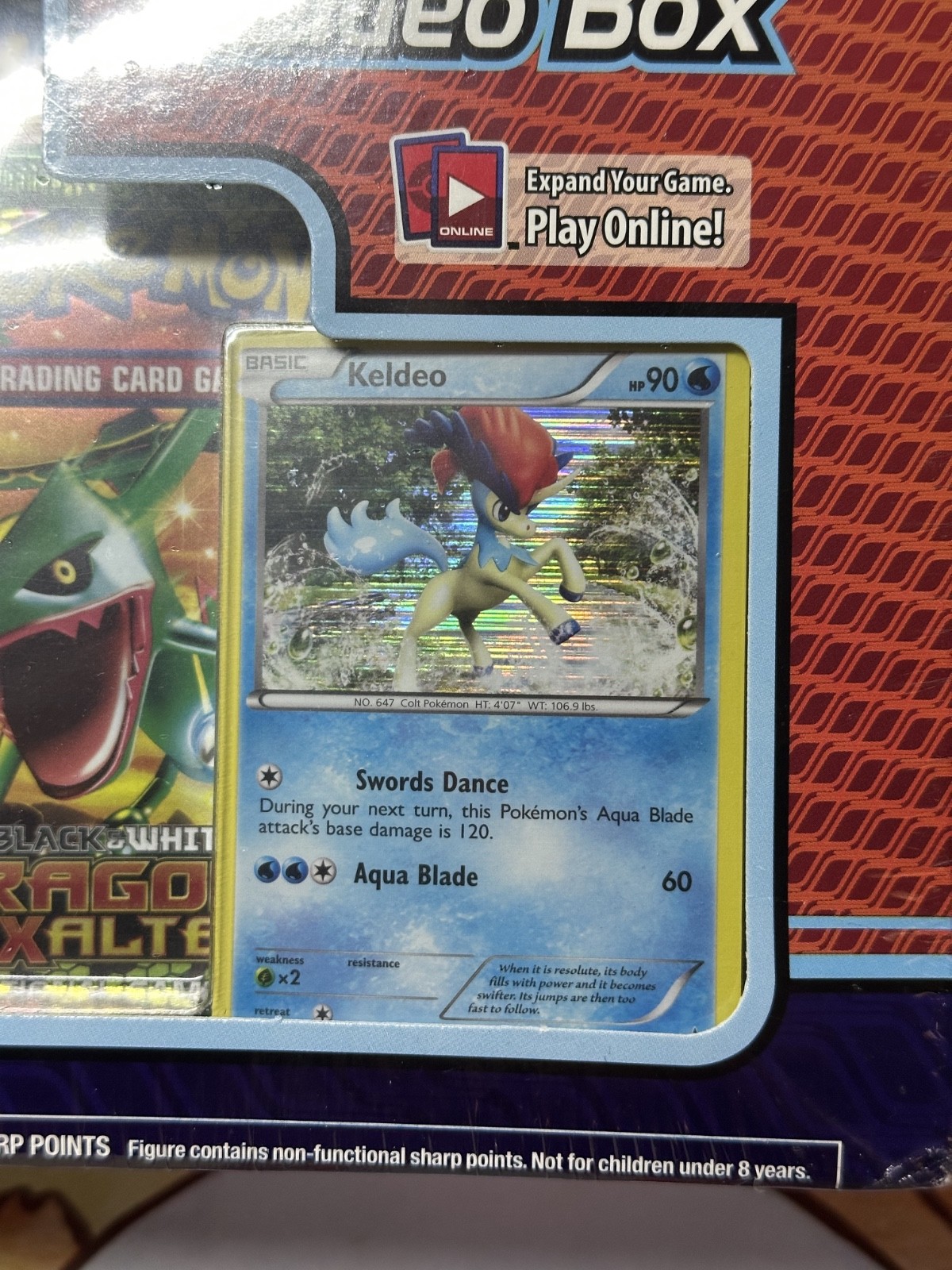 Keldeo Box Sealed Black & White 2012 x2 Dragons Exalted Boosters Pokémon Card