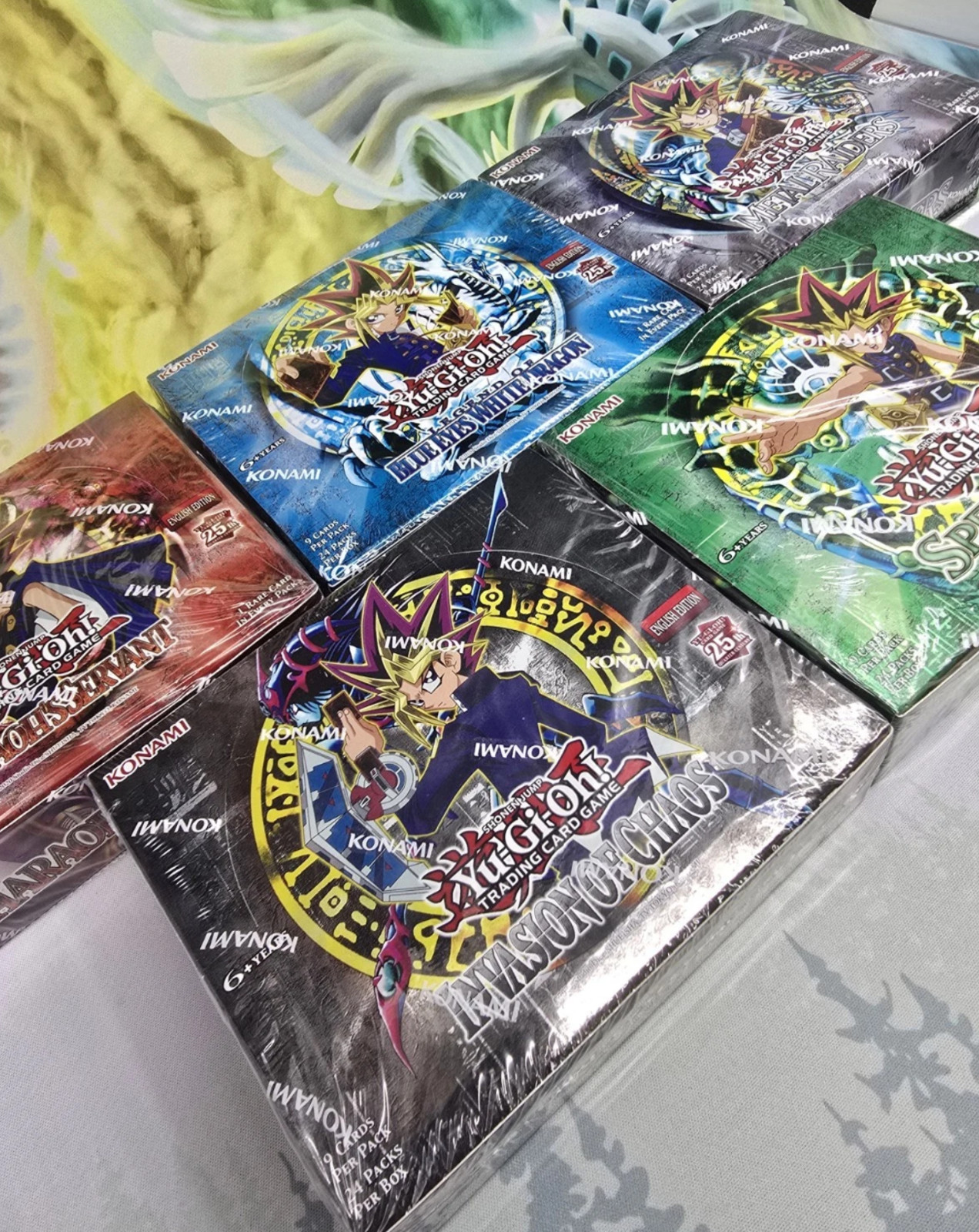 Yugioh 25th Anniversary Booster Box Set of 5 – Legend Blue Eyes White Dragon Lot