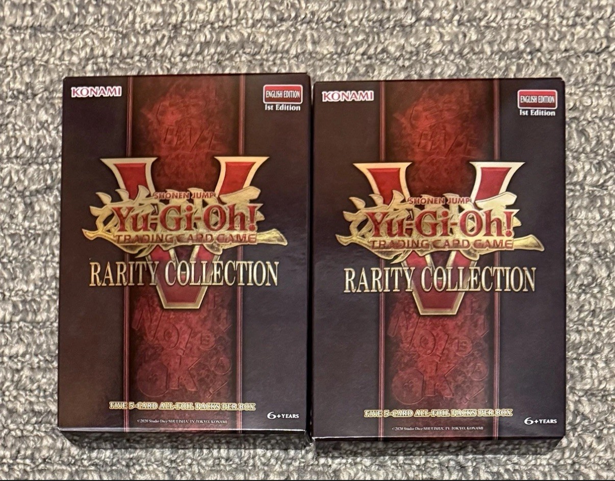 Yu-Gi-Oh! Rarity Collection 5 V Box 1st Edition Lot of 2 ✅New ✅In Hand ✅Sealed!!