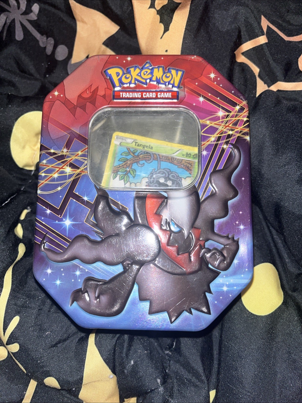 2012 Pokemon Black & White Legendary Darkrai EX Factory Opened Box Tin