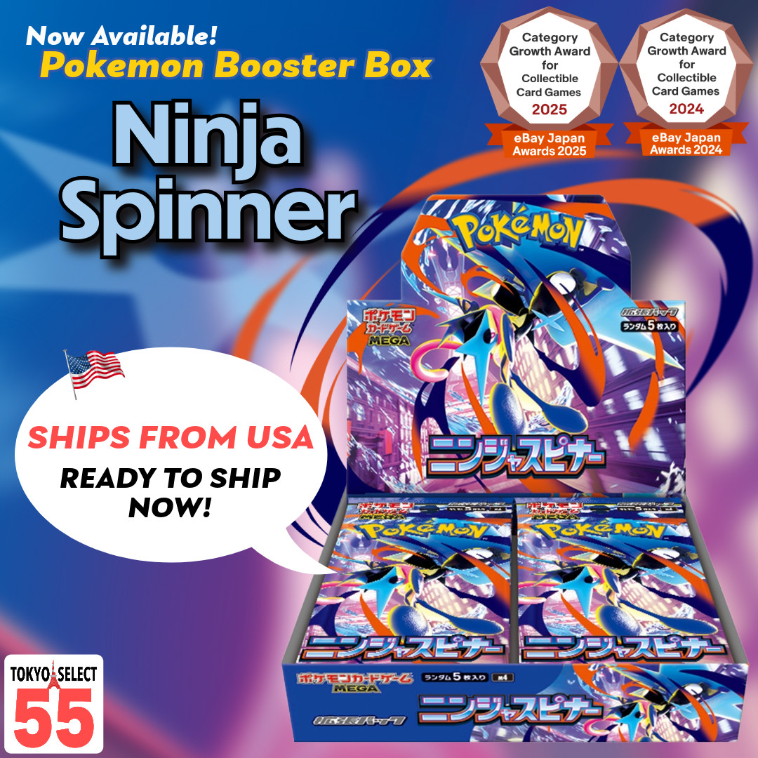 [US SELLER] Pokemon Card Game Ninja Spinner Booster Box Japanese Shrink M4