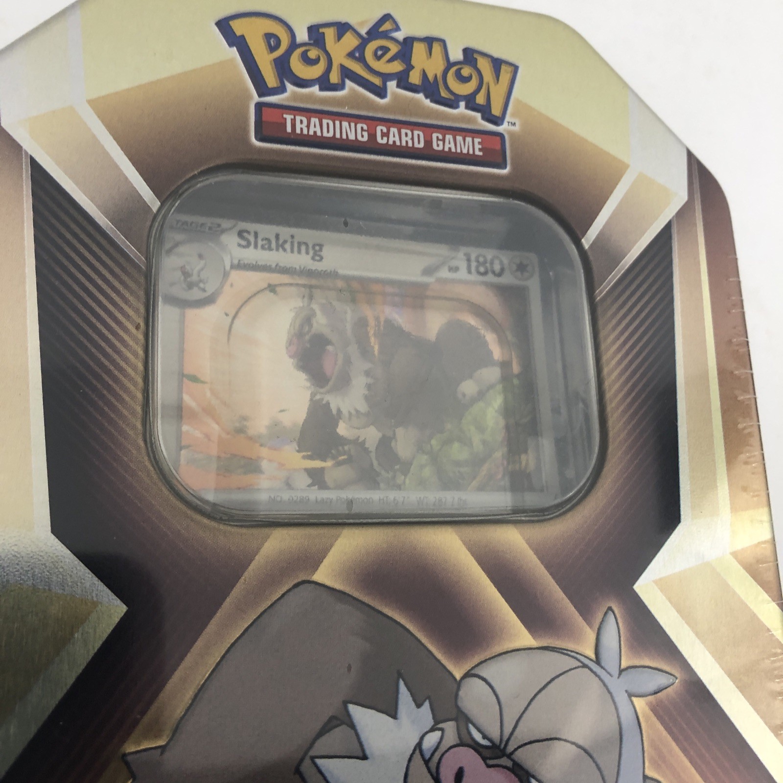 Pokemon FACTORY SEALED Slaking TCG Triple Whammy TIN 3 PACKS