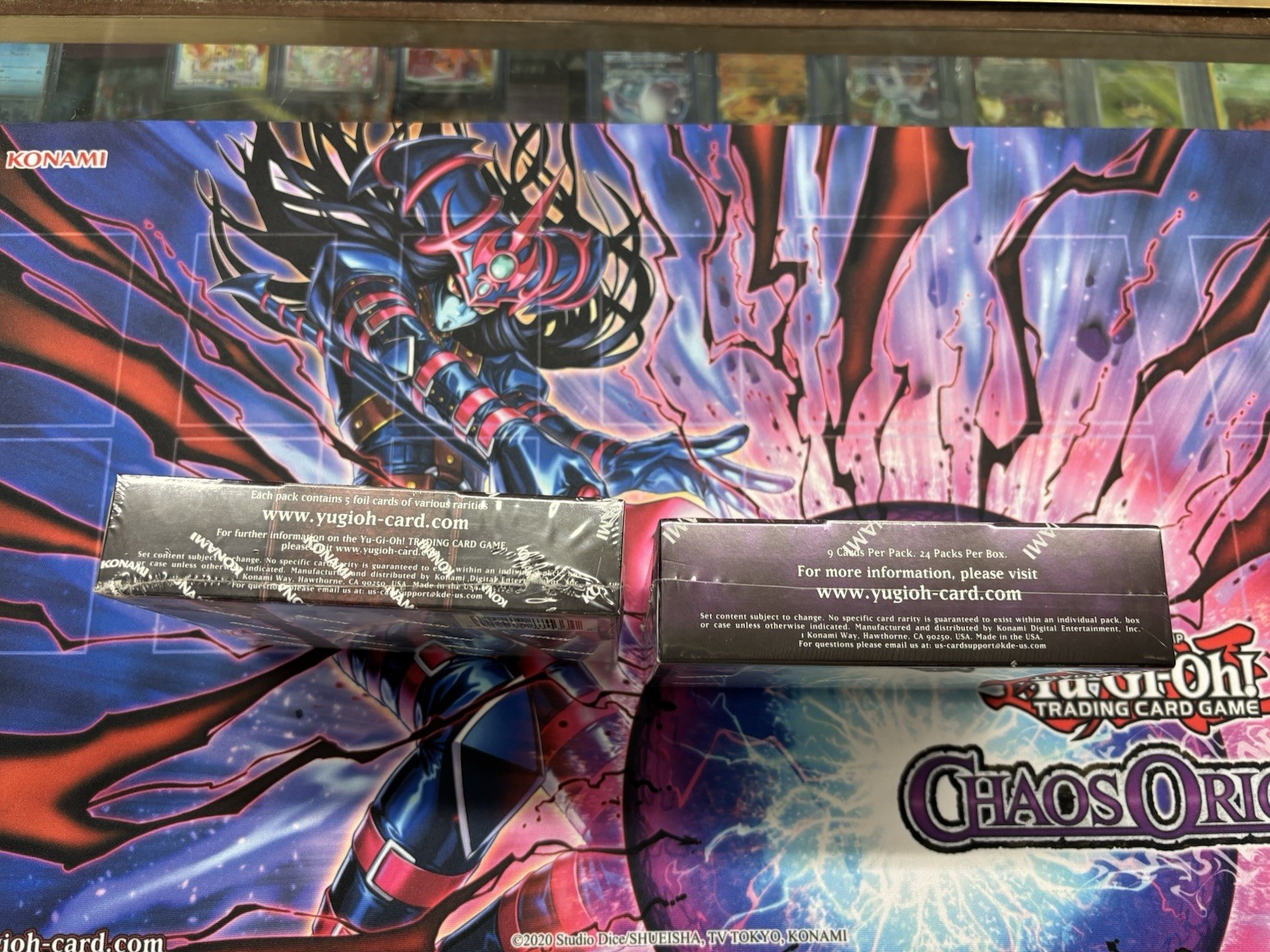 YUGIOH 2 BOOSTER BOX LOT RARITY V COLLECTION CHAOS ORIGINS 1ST ED ENGLISH FS !!