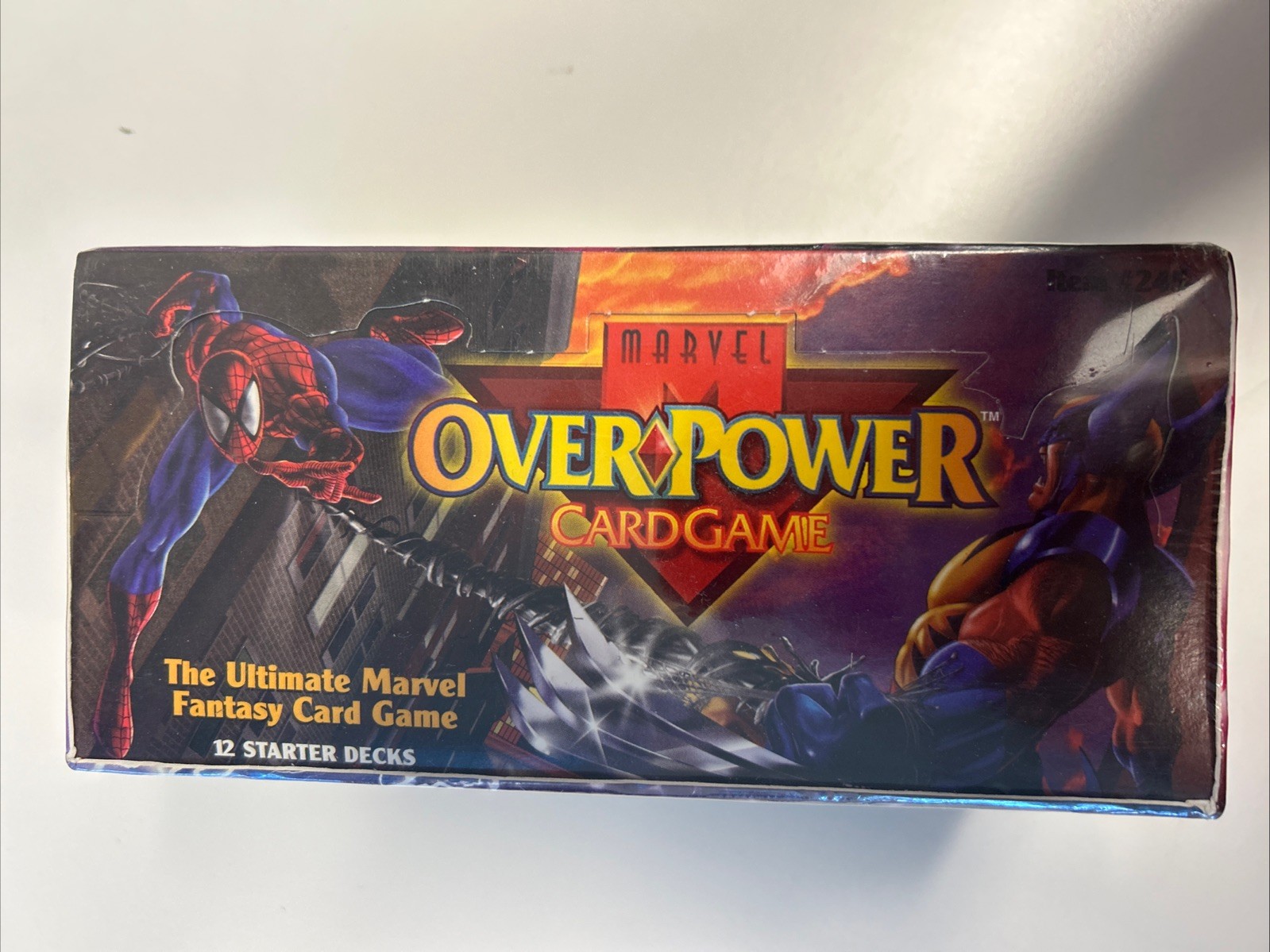 1995 Fleer Marvel OverPower Card Game Starter Deck Hobby Box Factory Sealed
