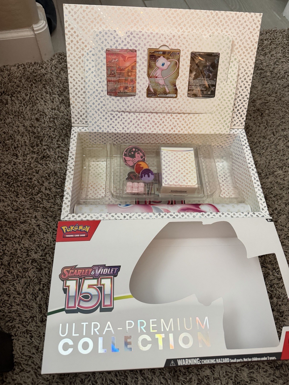 Pokémon 151 UPC Promo Card Set Sealed with UPC Box, Playmat. NO PACKS INCLUDED