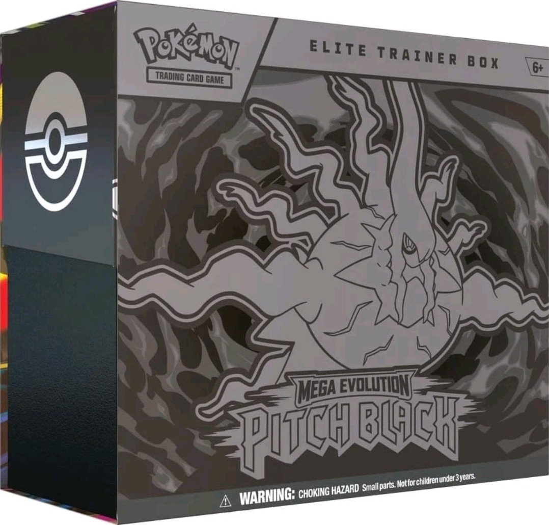 Pokemon Mega Evolution Pitch Black Elite Trainer Box Factory Sealed