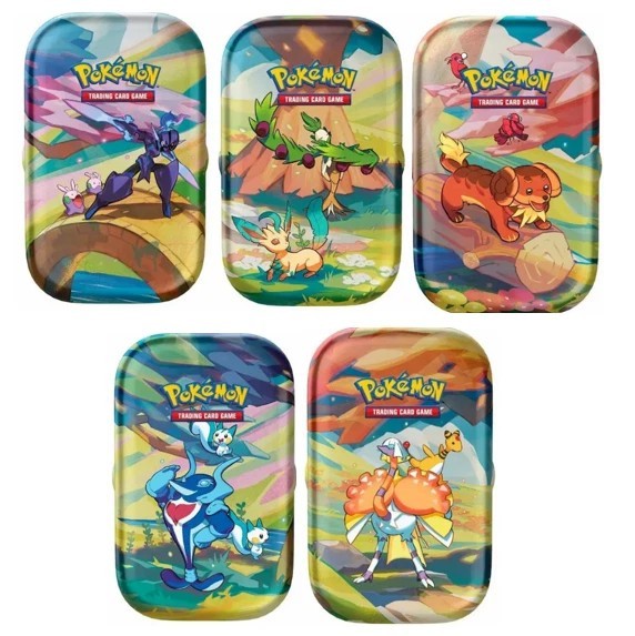 Pokemon Vibrant Paldea Sglitterante Display da 10 Mini Tin Sealed in Italian (IT