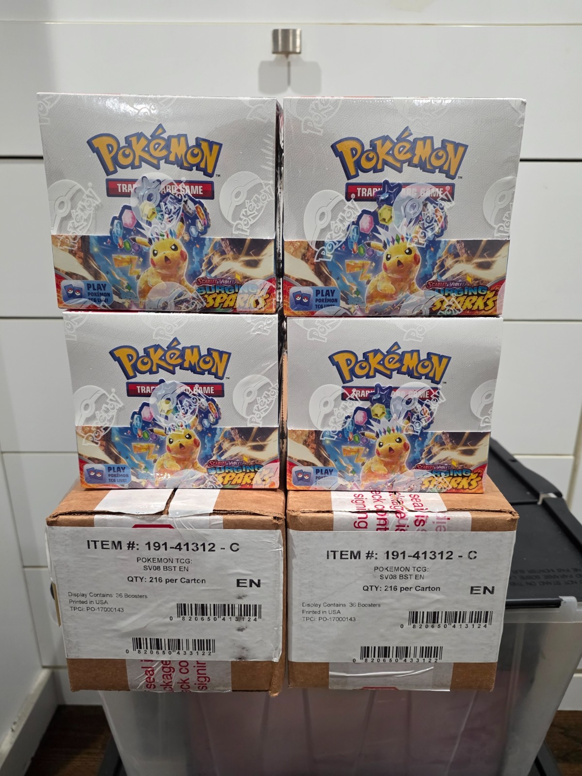 Pokemon Surging Sparks Booster Box 100% authentic! Factory Sealed – Case Fresh!