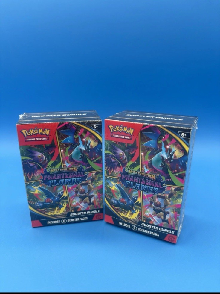 Pokémon TCG Mega Evolution & Phantasmal Flames Booster Bundle 2-Pack Sealed New