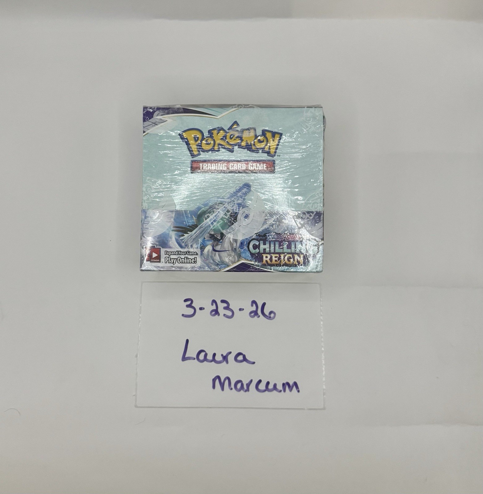POKÉMON SWORD & SHIELD CHILLIN REIGN BOOSTER BOX~NEW FACTORY SEALED~FREE SHIP