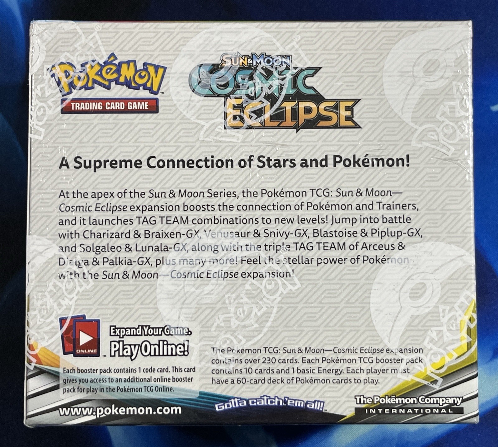 Pokemon 2019 Sun & Moon Cosmic Eclipse Booster Box TCG Sealed W New Acrylic Box