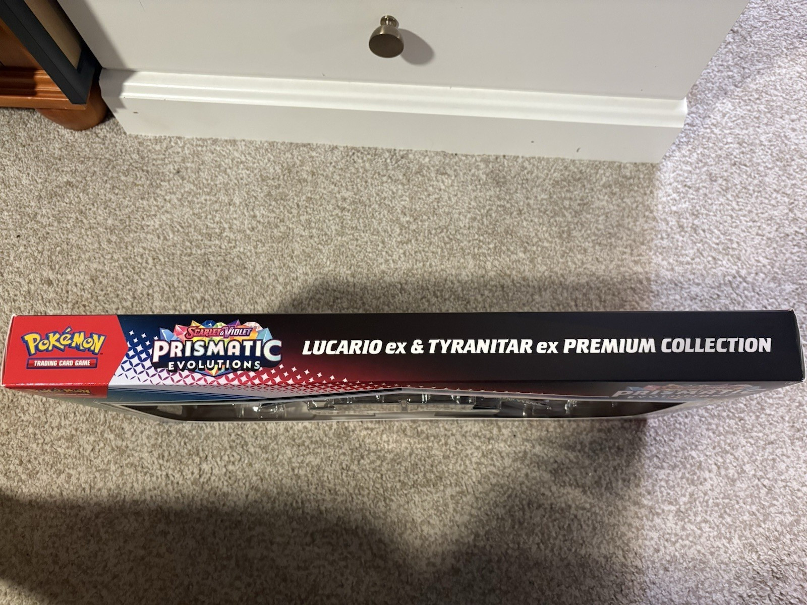 Pokémon Prismatic Evolutions Lucario ex & Tyranitar ex Premium Collection Box