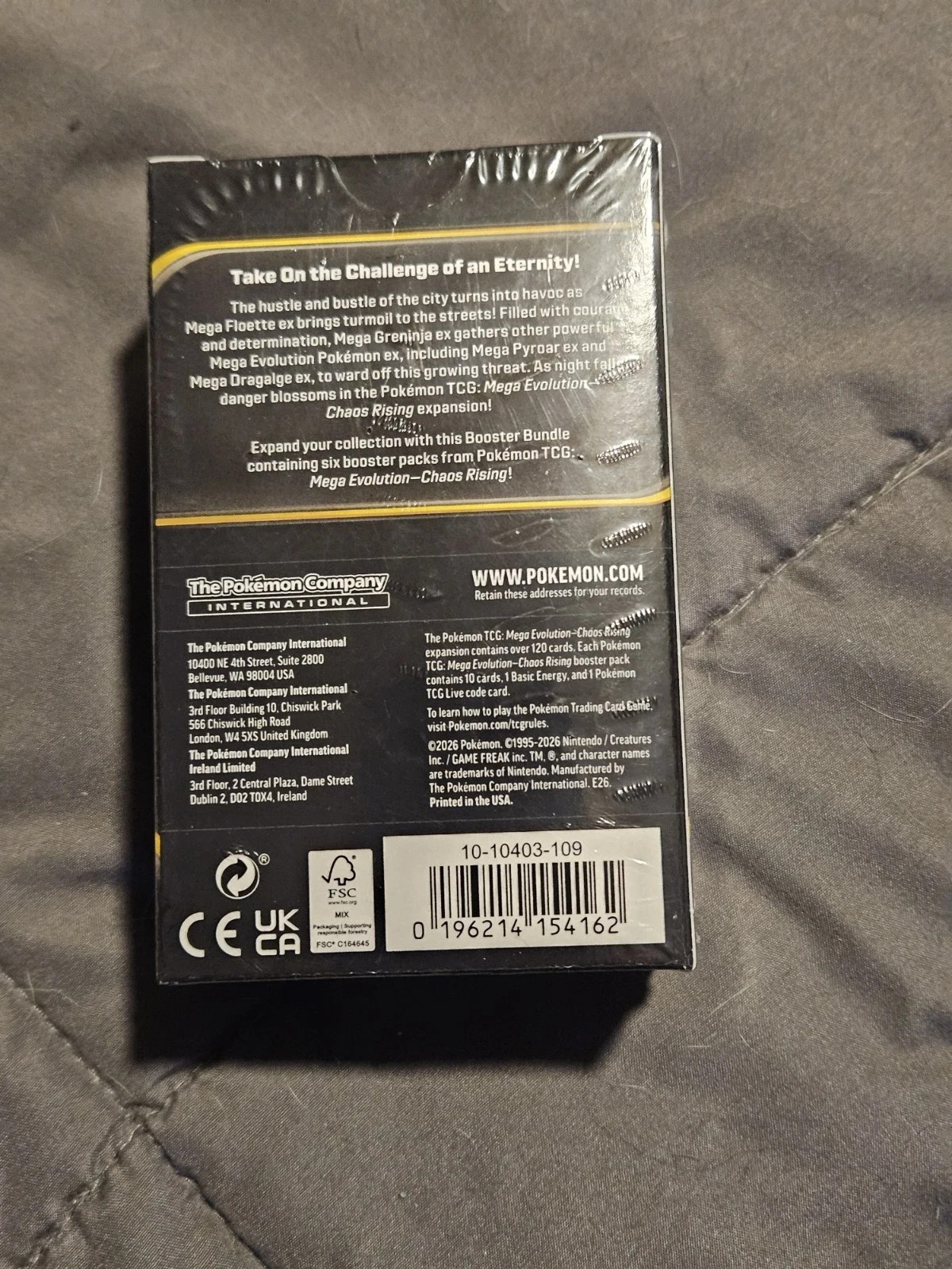 Pokemon TCG ME04: Chaos Rising Booster Bundle On Hand