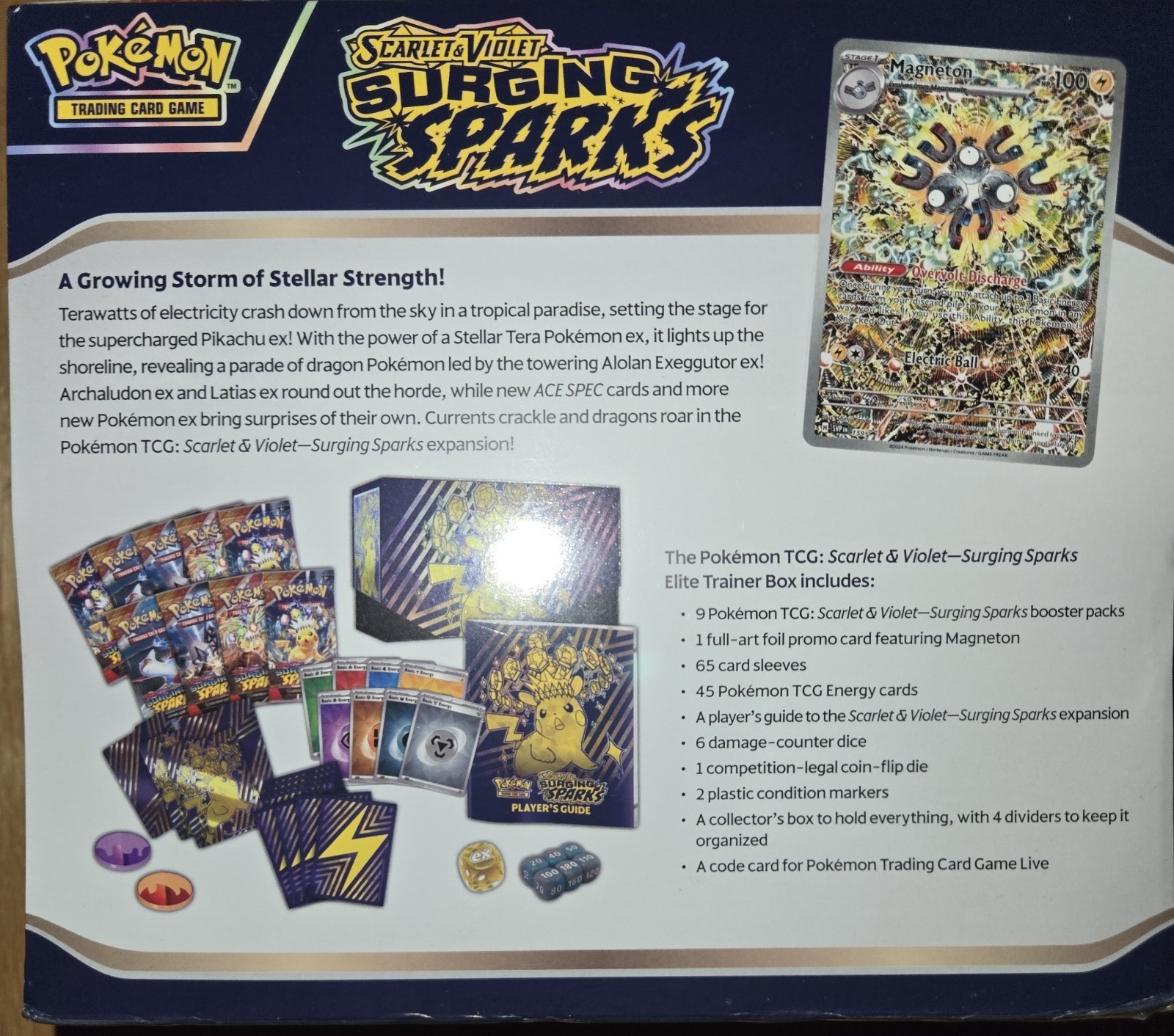 Pokemon TCG Scarlet & Violet Surging Sparks Elite Trainer Box |BRAND NEW SEALED