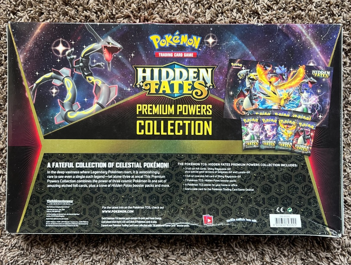 Pokemon TCG Hidden Fates Premium Powers Collection Box -Rayquaza-