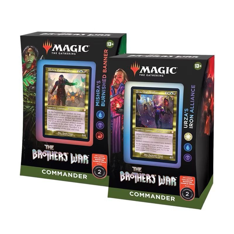 MTG The Brothers’ War Commander Deck Set of 2 – Iron Alliance & Burnished Banner