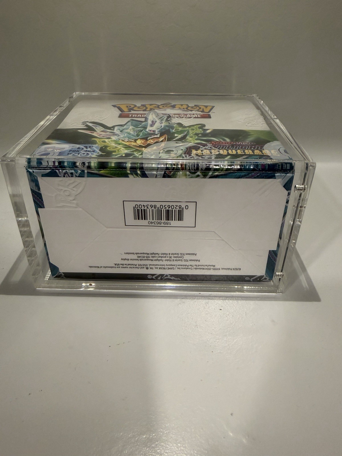 🔥Pokemon Twilight Masquerade🔥 Booster Box Factory Sealed + Acrylic Case