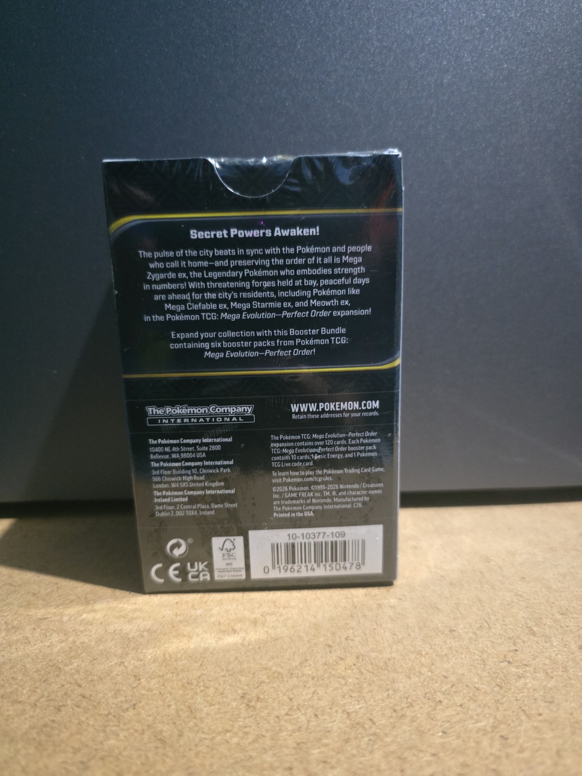 Pokemon TCG ME03 Perfect Order Booster Bundle Sealed New