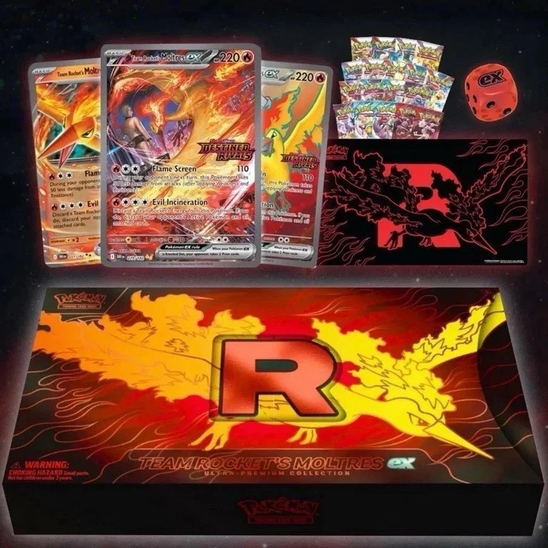 Pokemon Team Rocket’s Moltres EX Ultra Premium Collection Sealed UPC