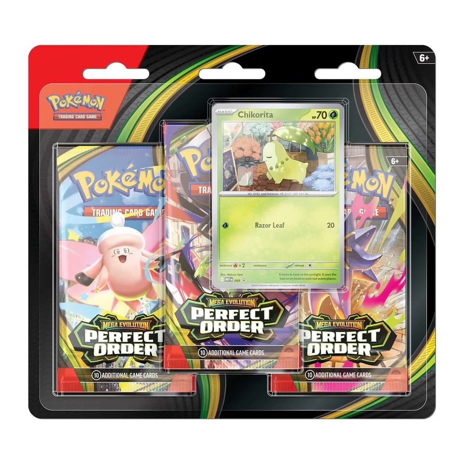 Pokemon x1 Perfect Order (ME03) 3-Pack Blister Brand New Factory Sealed