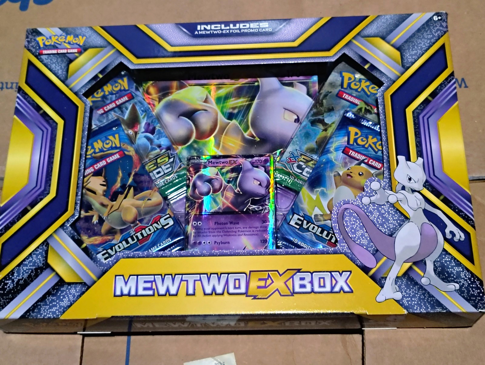 Pokémon Trading Card Game Mewtwo-EX Box 2014 English Promo Oversized Card