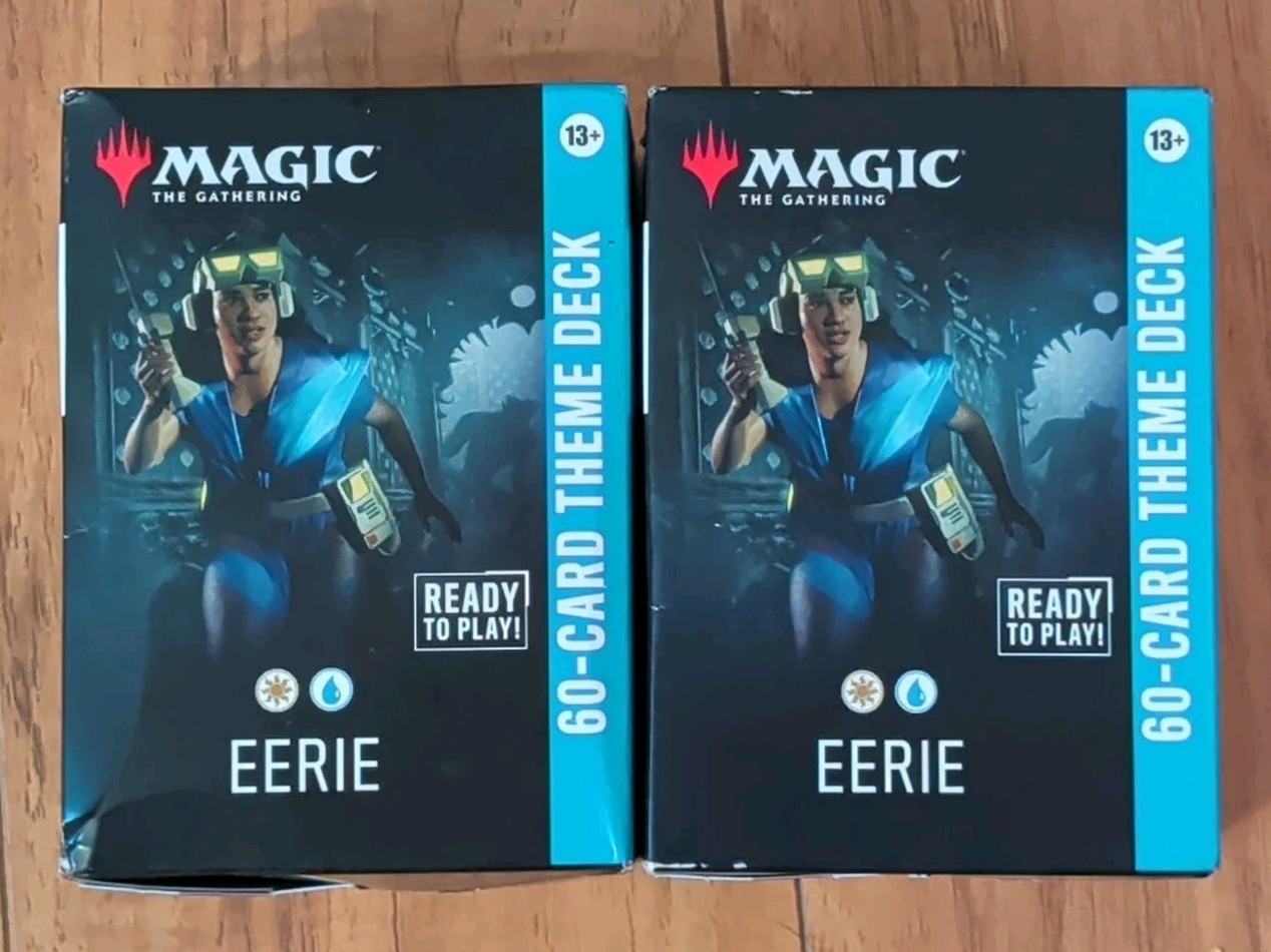 Lot of (2) Magic The Gathering Eerie Theme Deck Secrets Of Strixhaven