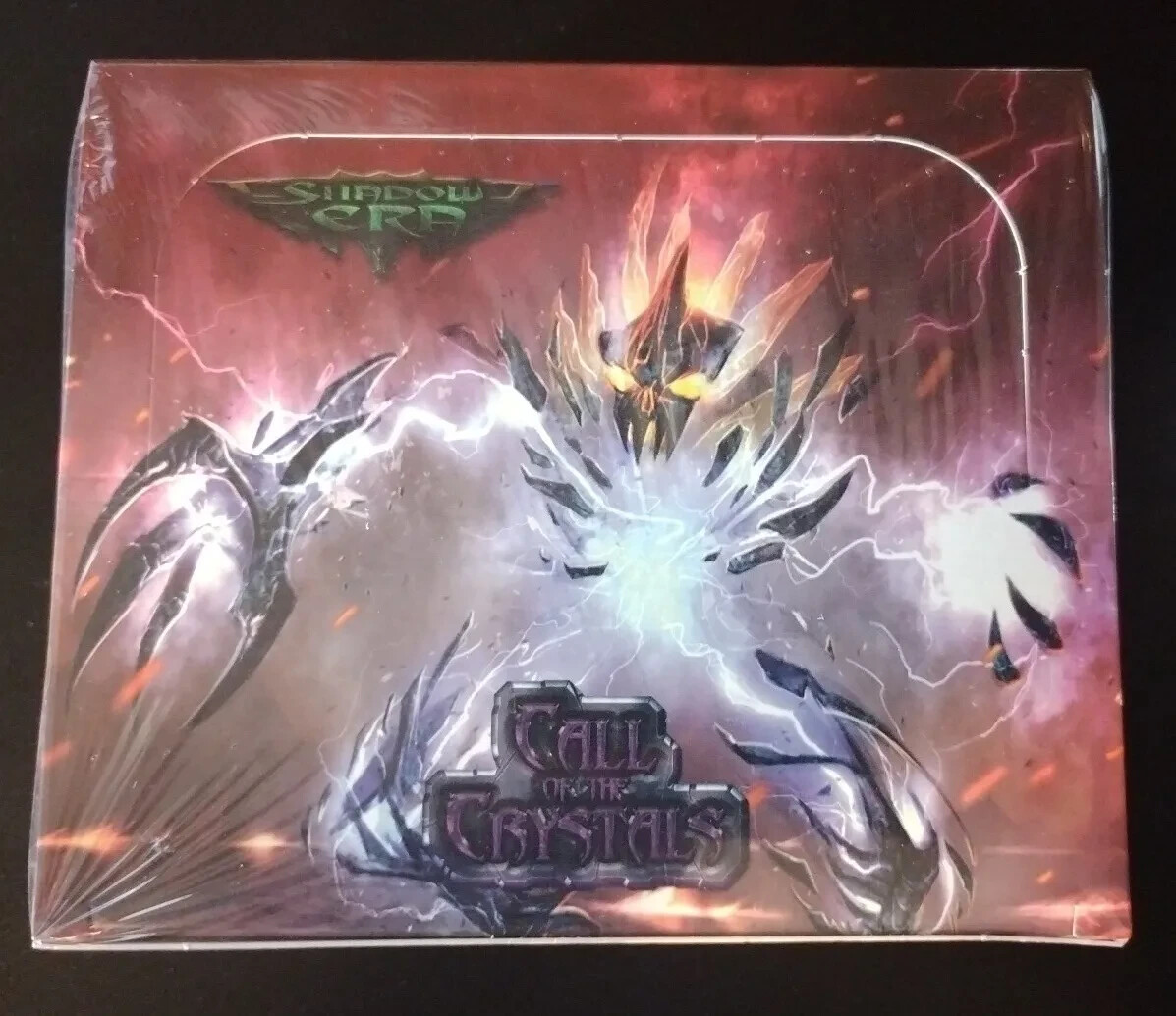 SHADOW ERA TCG CALL OF THE CRYSTALS BOOSTER BOX NEW SEALED 24 PACKS PER BOX .