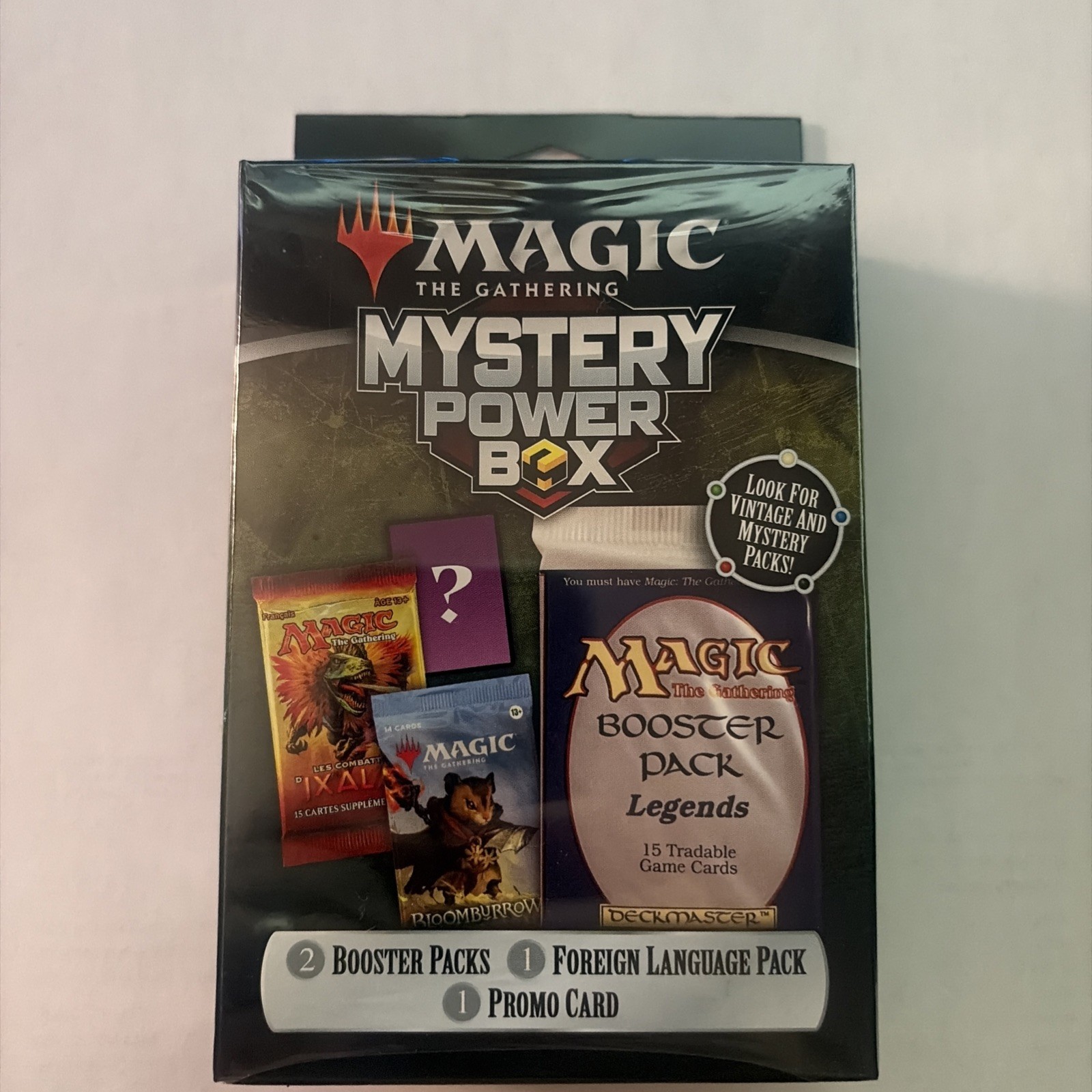 Magic MTG Mystery Power Box Sealed | 2 Booster Packs 1 Foreign Pack 1 Promo Card