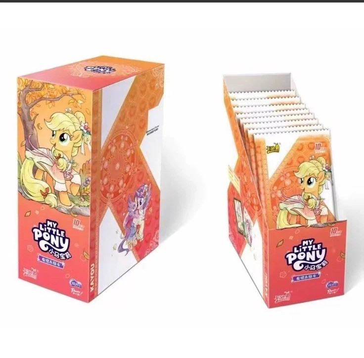 My Little Pony 18 Packs Premium Booster Box CCG Trading Card Kayou Hasbro Orange