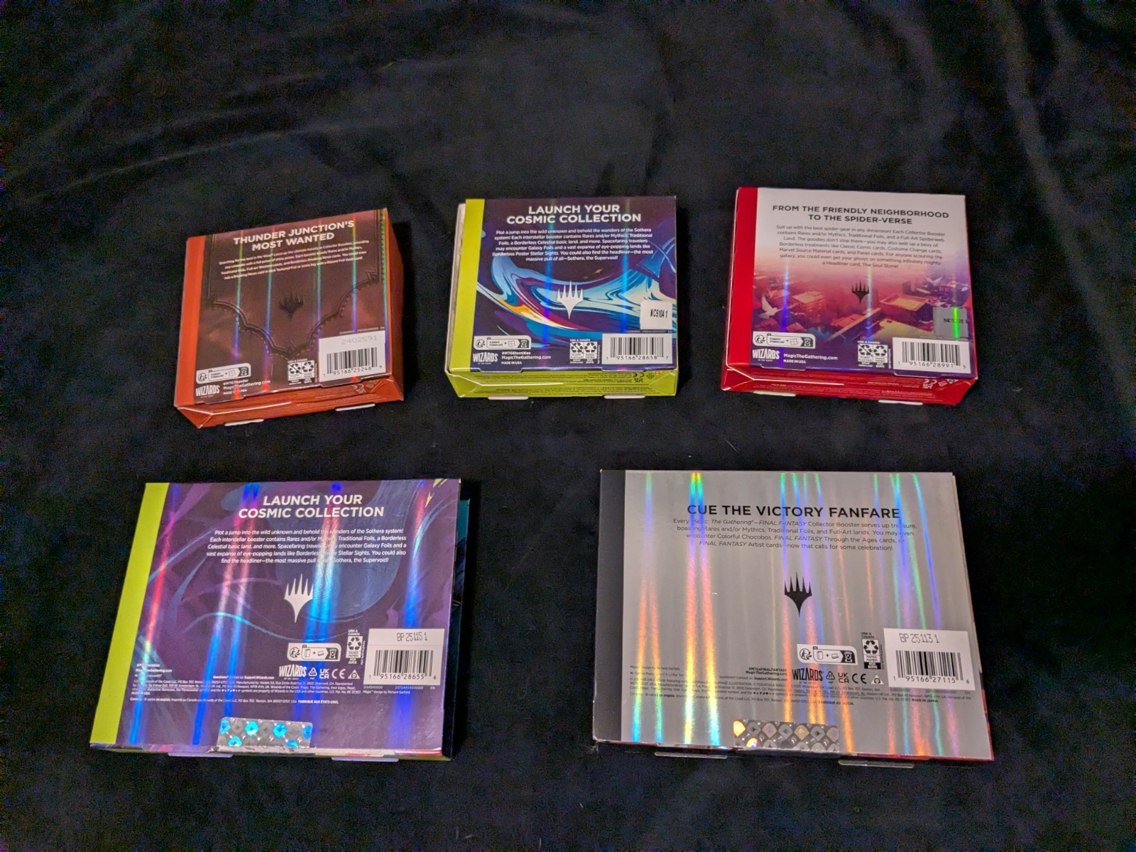 5 x MtG Collector Booster Box Lot Open Items Final Fantasy Edge Of Eternities