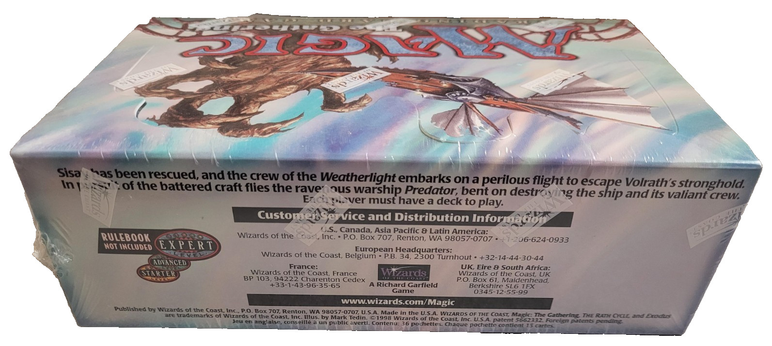 Magic The Gathering MTG – Exodus- Booster Box 36 Packs – English Sealed