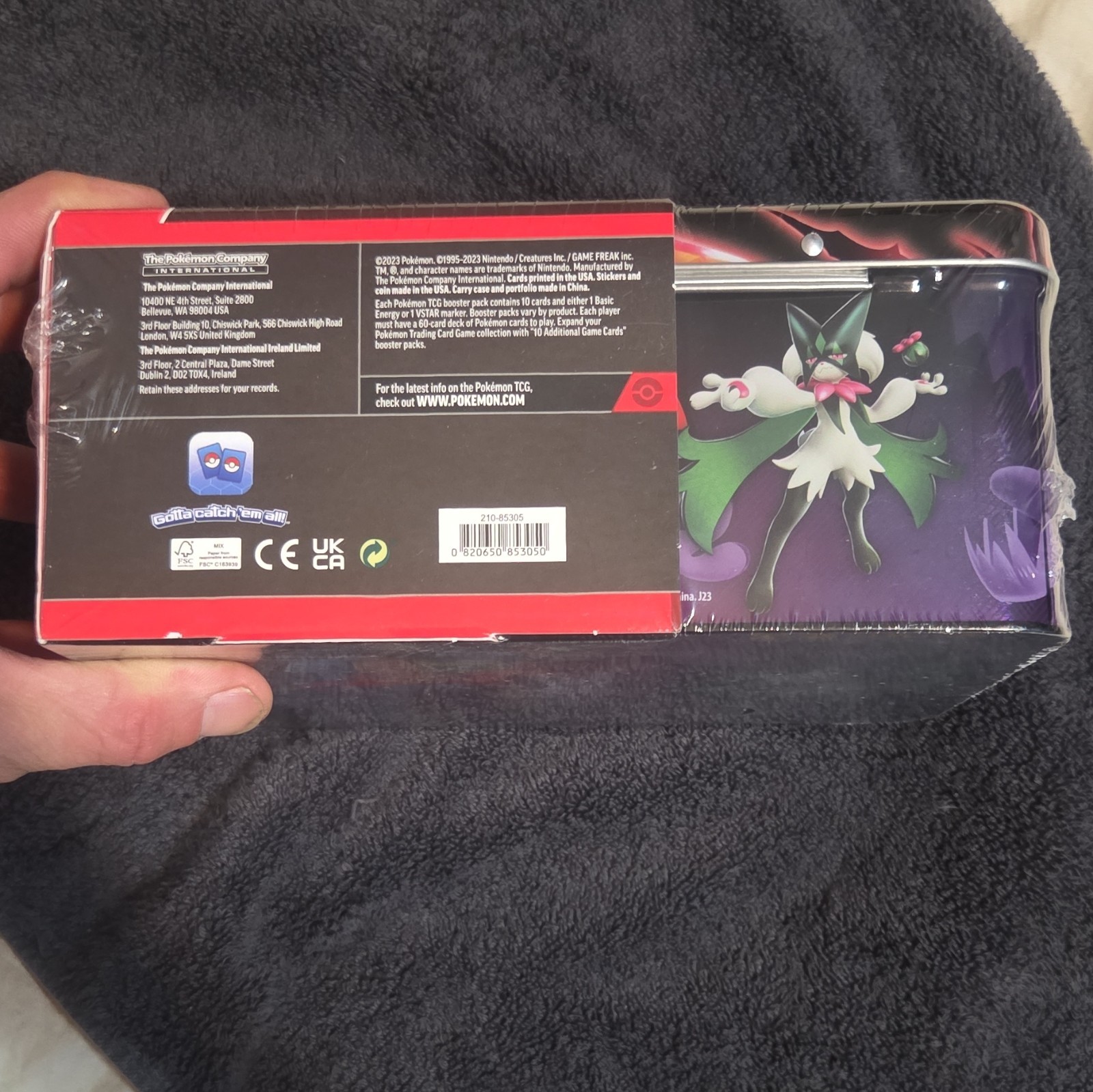 Pokémon TCG Treasure Chest Tin Scarlet & Violet Charizard English 2023 6+ MPN
