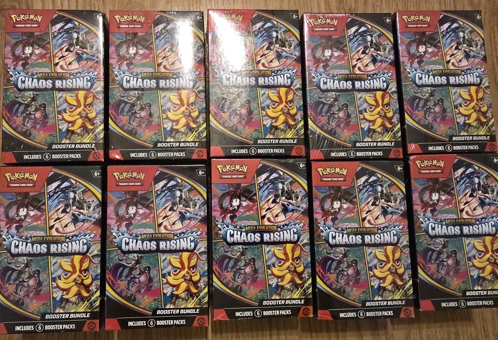 Pokemon TCG – Chaos Rising Booster Bundle – Lot Of 10 – Brand New Sealed