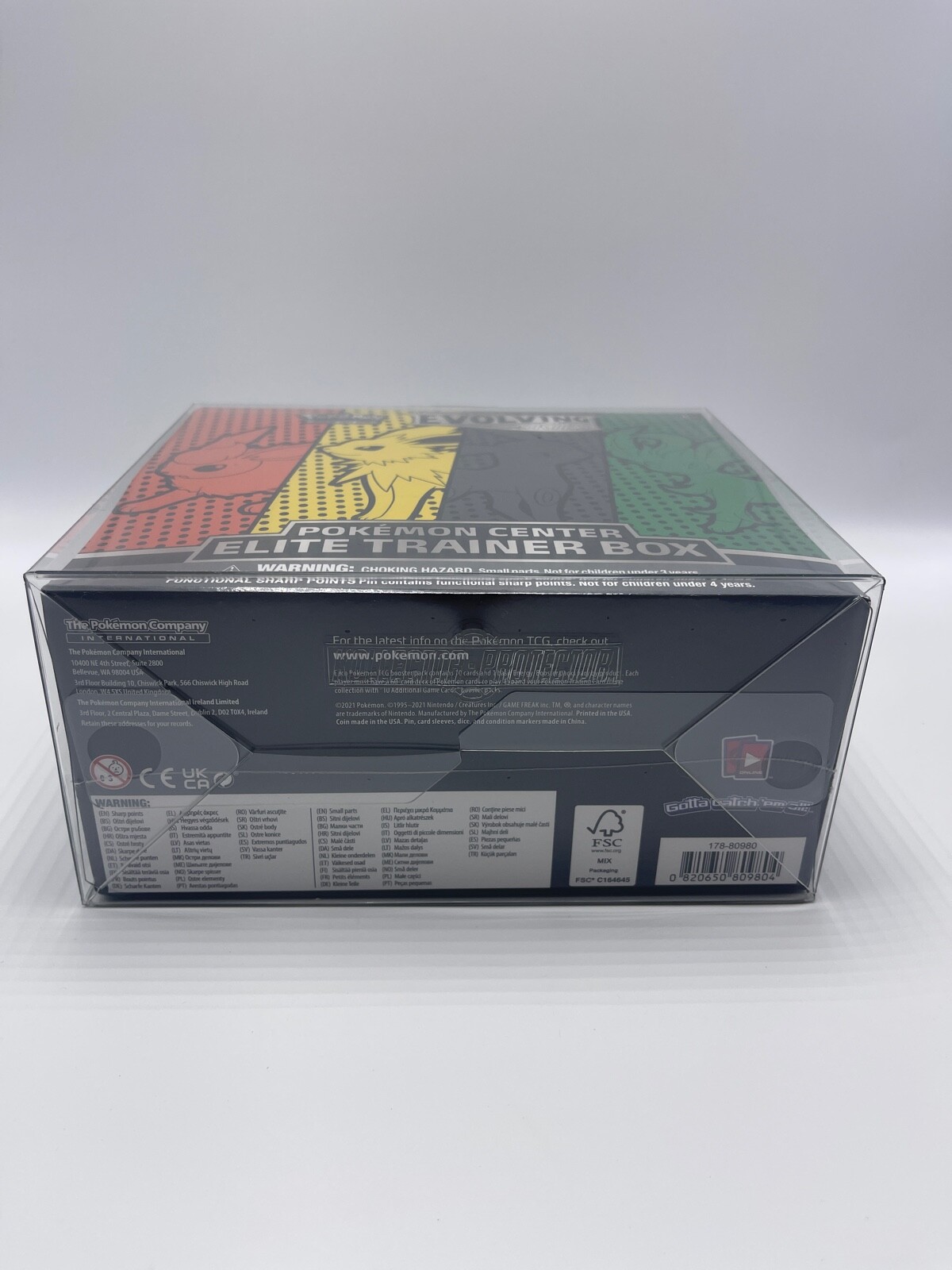 5-Pack SCRATCH & UV RESISTANT 0.50mm Box Protector Fit Pokemon Elite Trainer Box