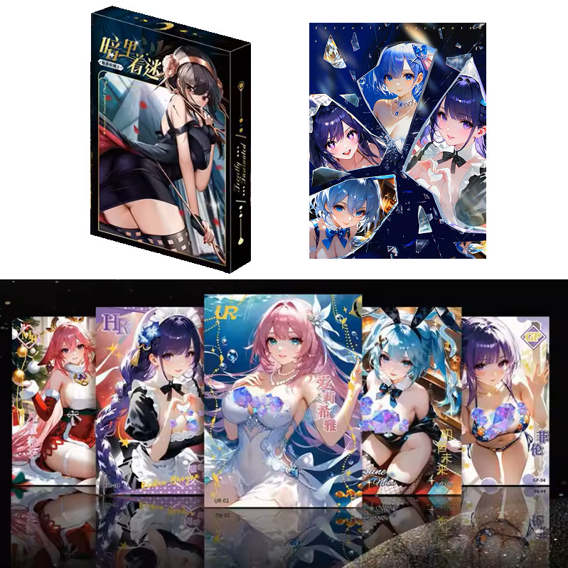 Secretly Fascinated 2 Goddess Spicy Waifu Trading Card’s Booster Box Anime TCG