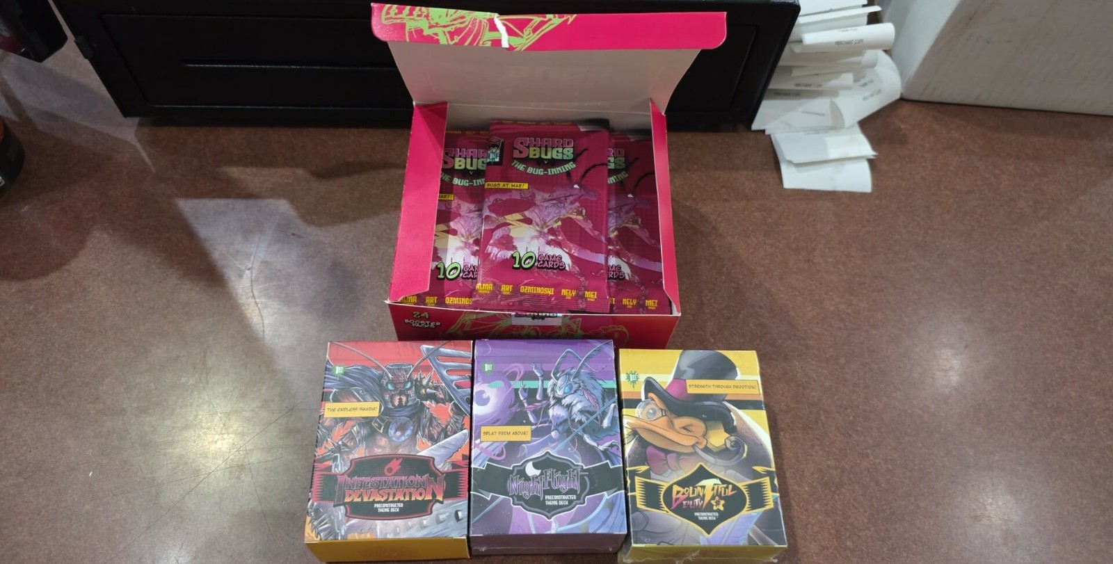 Shard Bugs TCG 1st Edition Kickstarter Booster Box The Bug-inning+3 Precon Decks