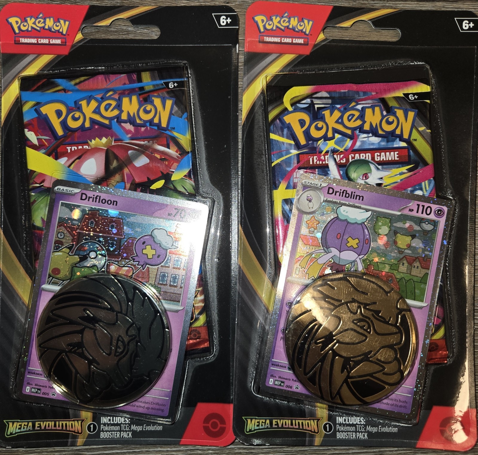 Pokemon TCG Mega Evolution Checklane Blister Pack Set – Drifloon + Drifblim |NEW