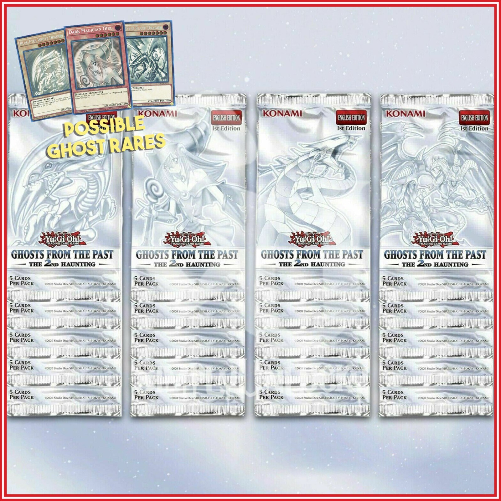 YuGiOh GHOSTS FROM THE PAST: THE 2ND HAUNTING Display (No Box) 20 BOOSTER PACK👻