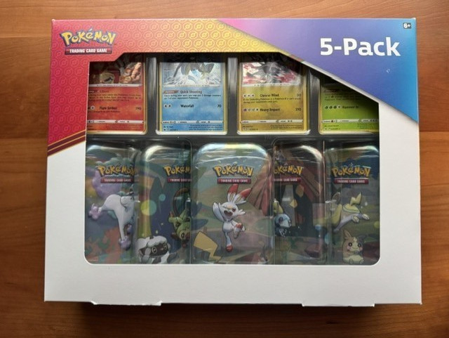 Pokémon Costco Galar 5 Pack Mini Tins SEALED