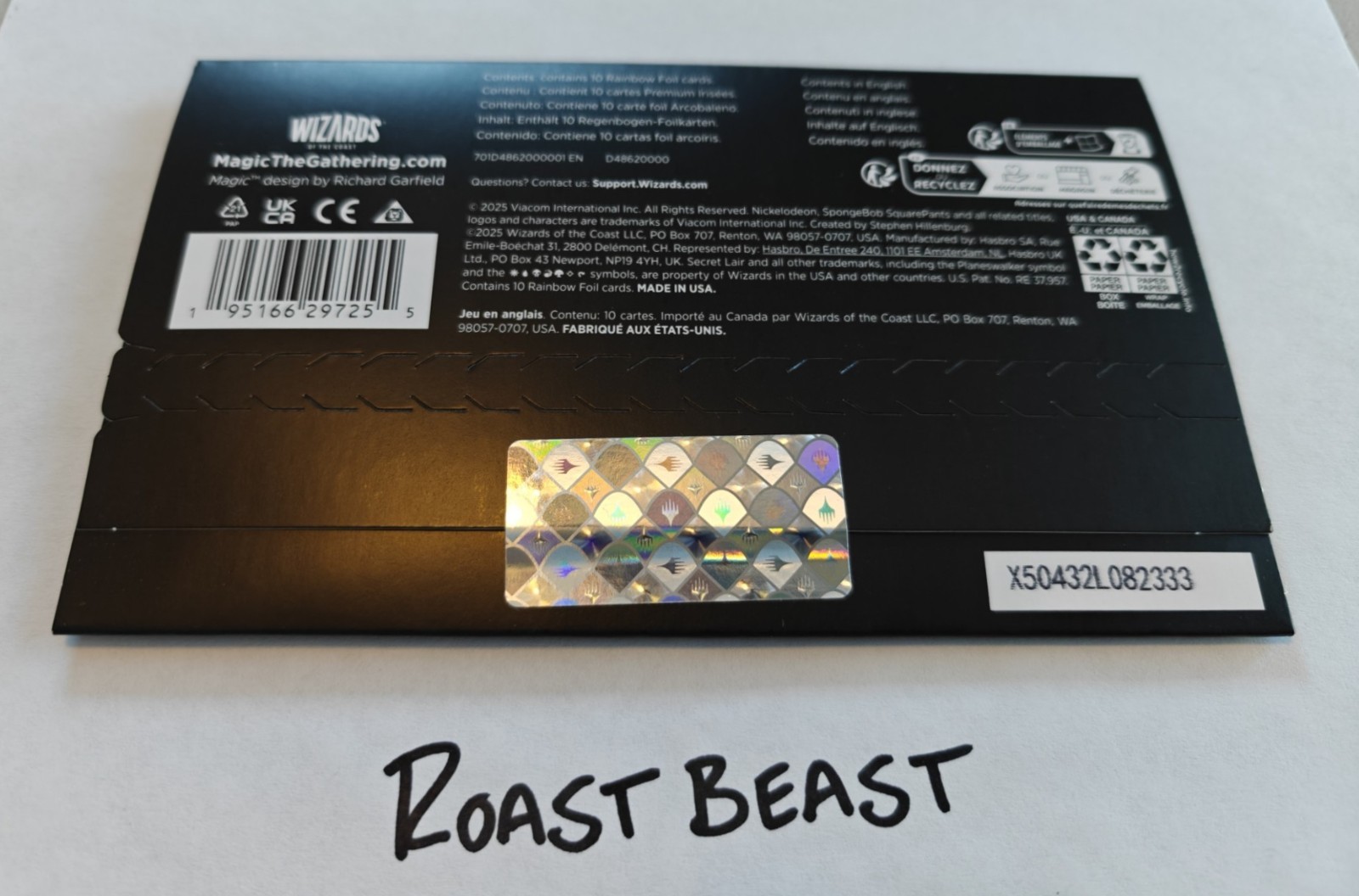 MTG – Secret Lair: Lands Under The Sea – Spongebob Squarepants Sealed FOIL NEW