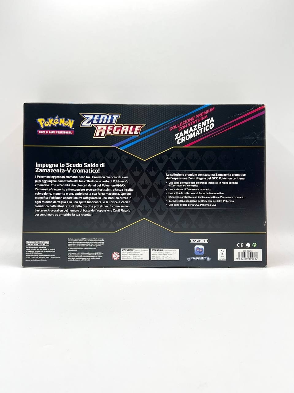 Pokemon ZENIT REGALE Premium Collection Figurine CHROMATIC ZAMAZENTA Italian