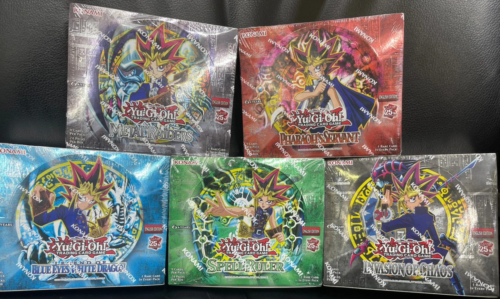 Yugioh 25th Anniversary Booster Box Set of 5 – Legend Blue Eyes White Dragon Lot