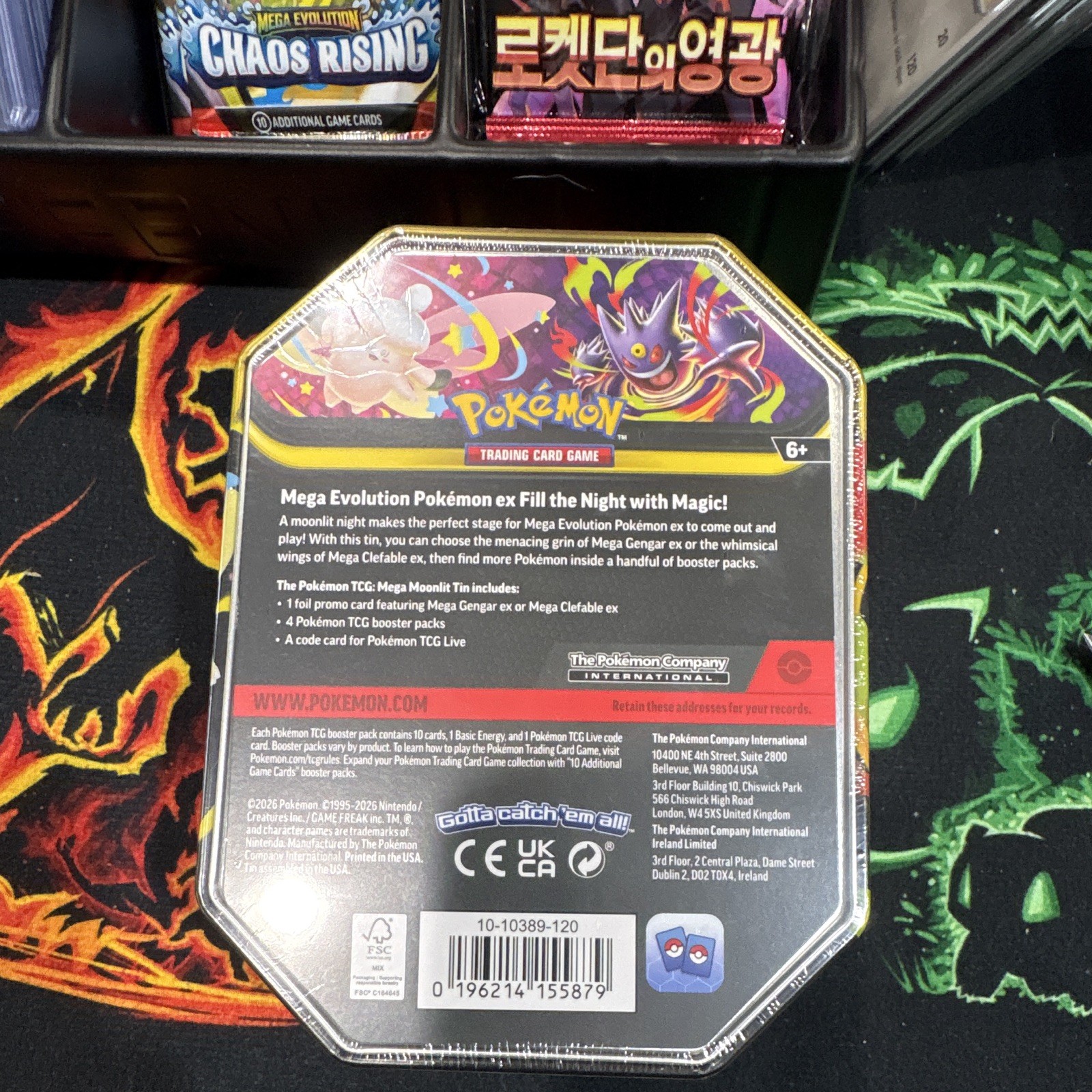 Pokémon TCG Mega Gengar-EX Tin Mega Mewtwo Collection Sealed English 2026