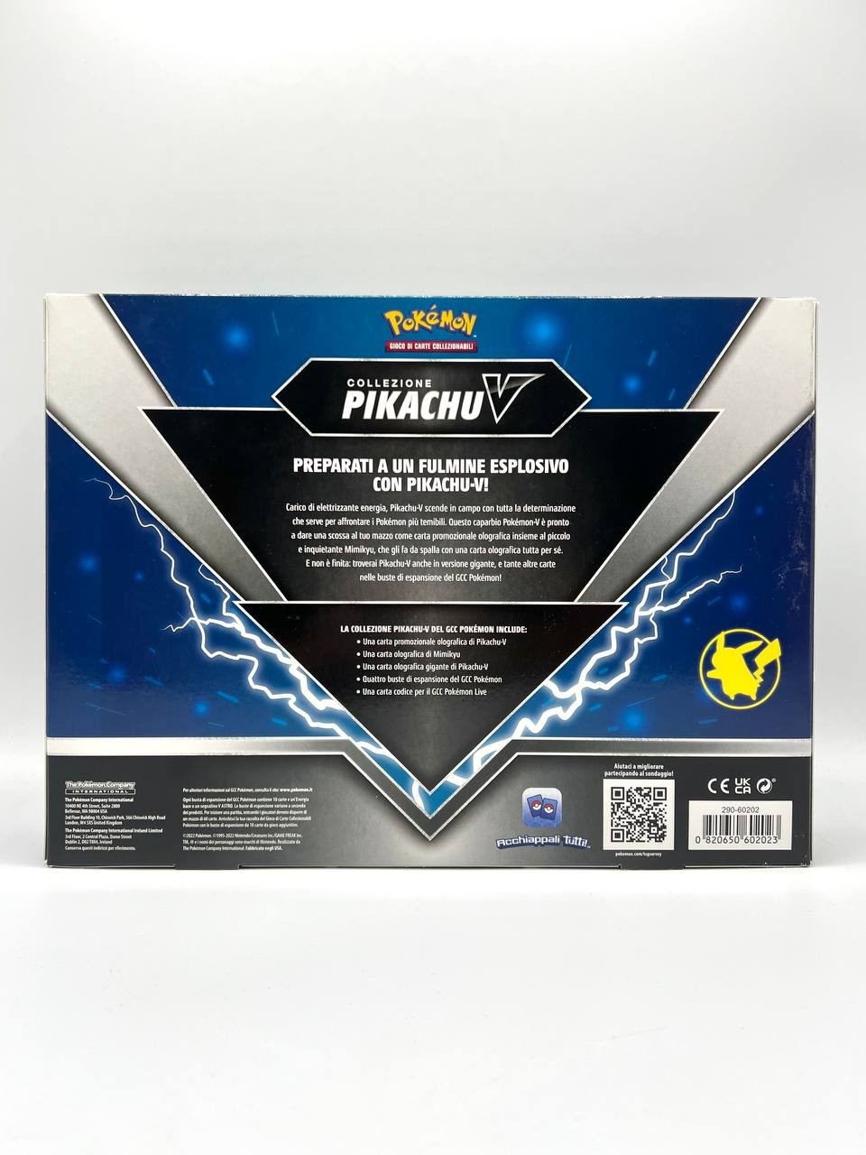 Pokemon Collection Pikachu V Mimikyu Promo Sealed Italian 4 Bags