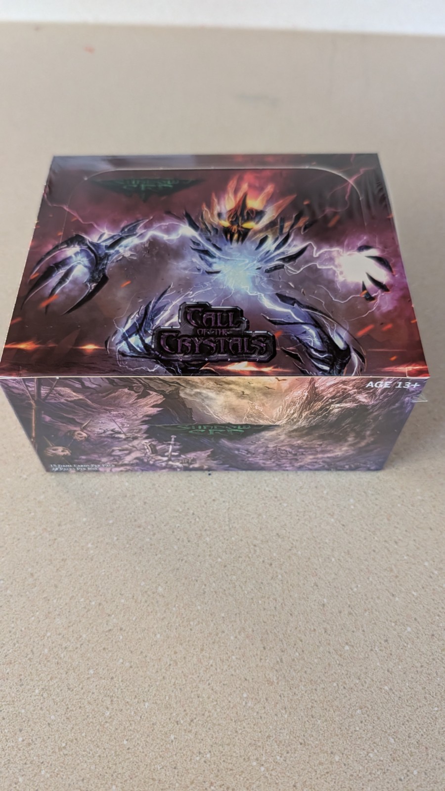 SHADOW ERA TCG CALL OF THE CRYSTALS BOOSTER BOX NEW SEALED 24 PACKS PER BOX .