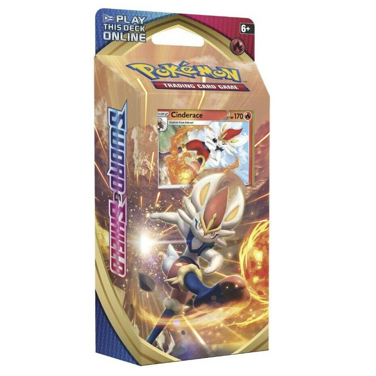Pokemon Sword and Shield Theme Deck Featuring Cinderace Factory Sealed NEW!